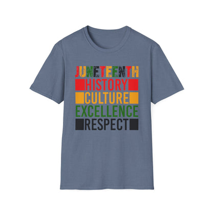Juneteenth Unisex Softstyle T-Shirt | Empowering History & Culture Tee, Black History Month Apparel, Gift for Activists, Commemorative Shirt