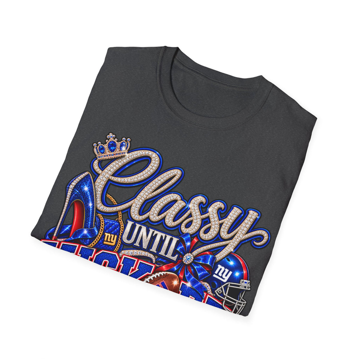 Classy until kickoff, ny Unisex Softstyle T-Shirt
