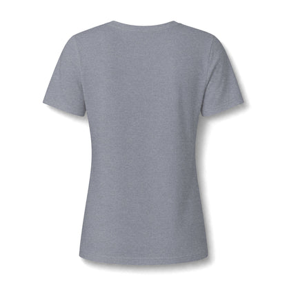 Lisa Women's Relaxed Heather CVC V-Neck Tee