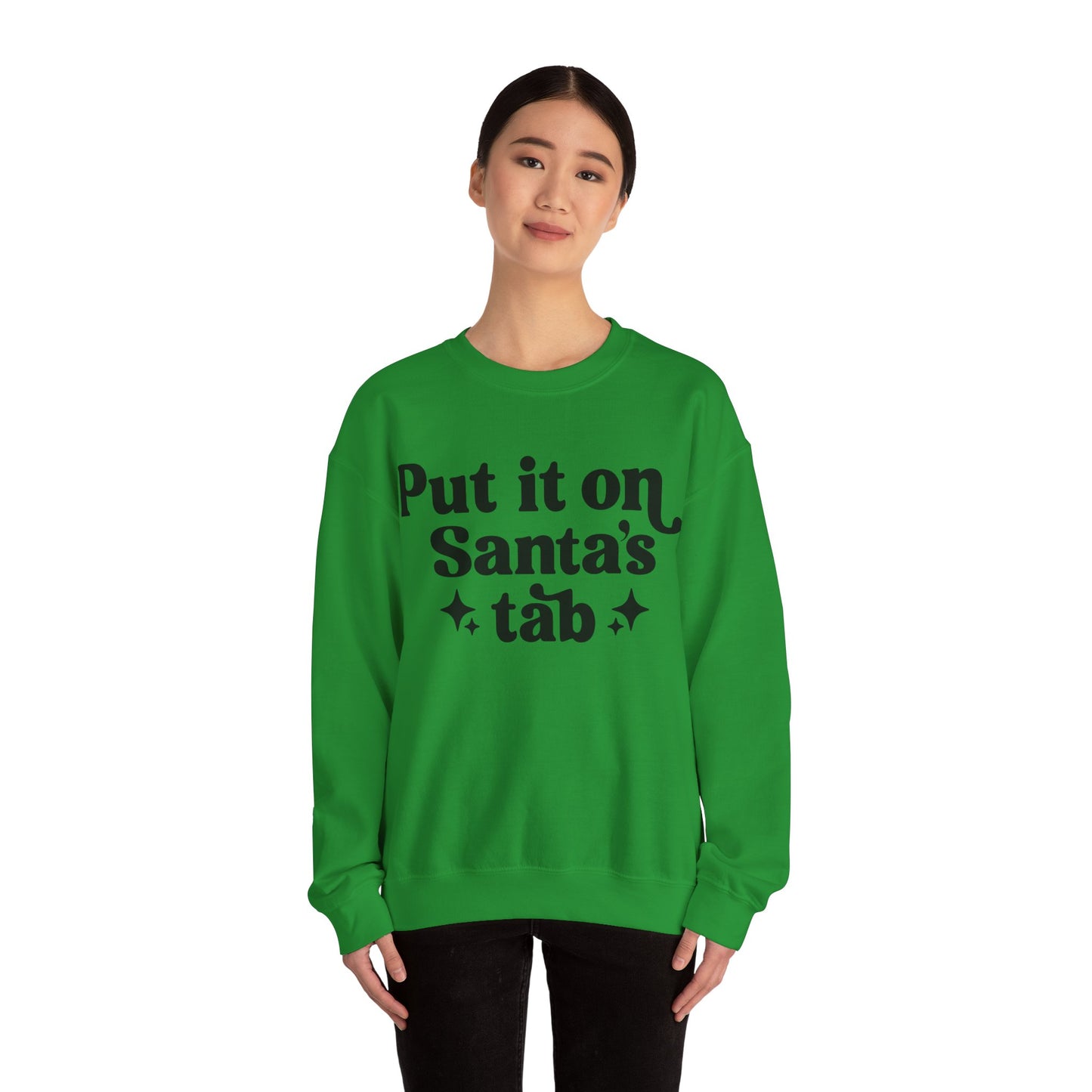 Put it on Sant's Tab Unisex Heavy Blend™ Crewneck Sweatshirt