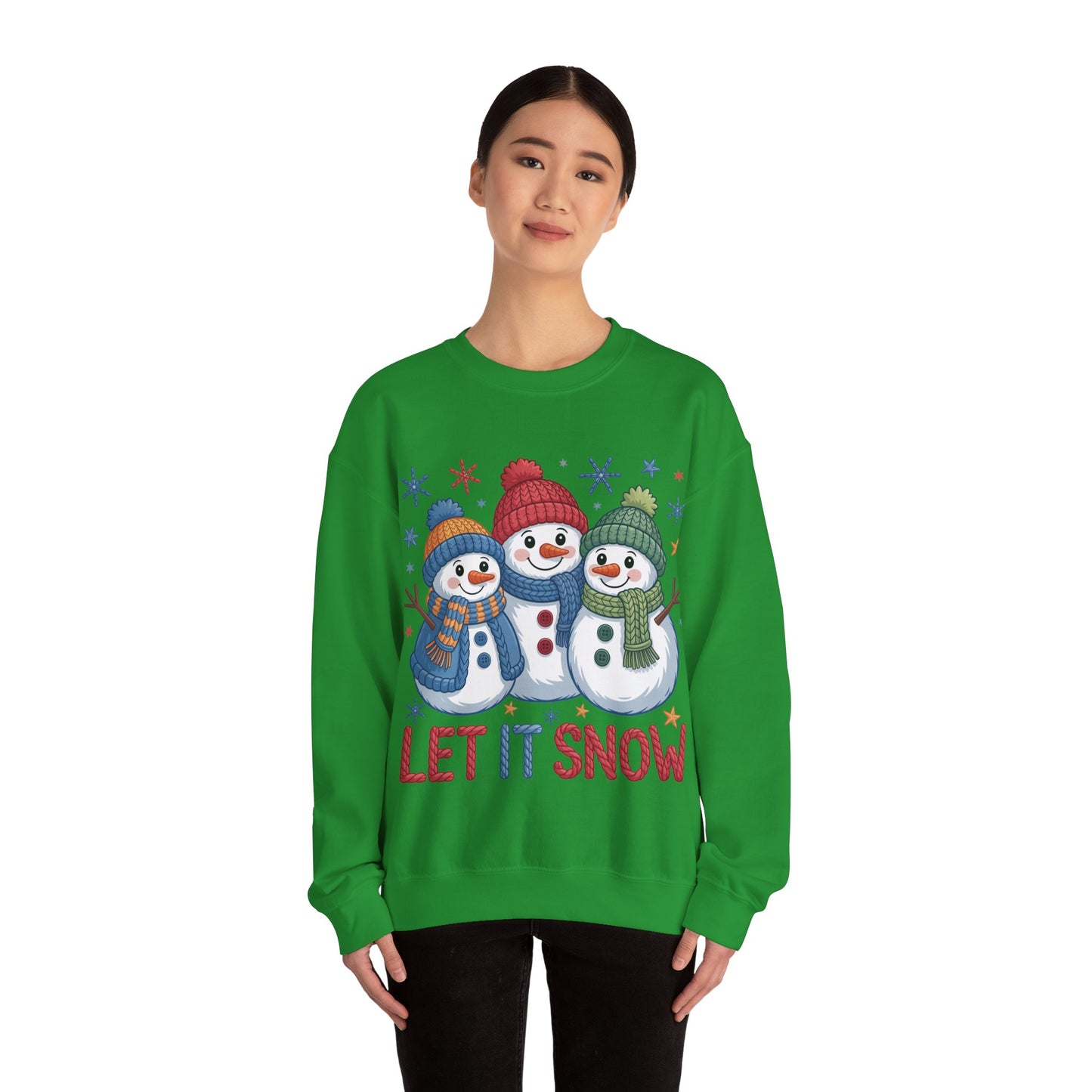 Let it Snow Unisex Heavy Blend™ Crewneck Sweatshirt