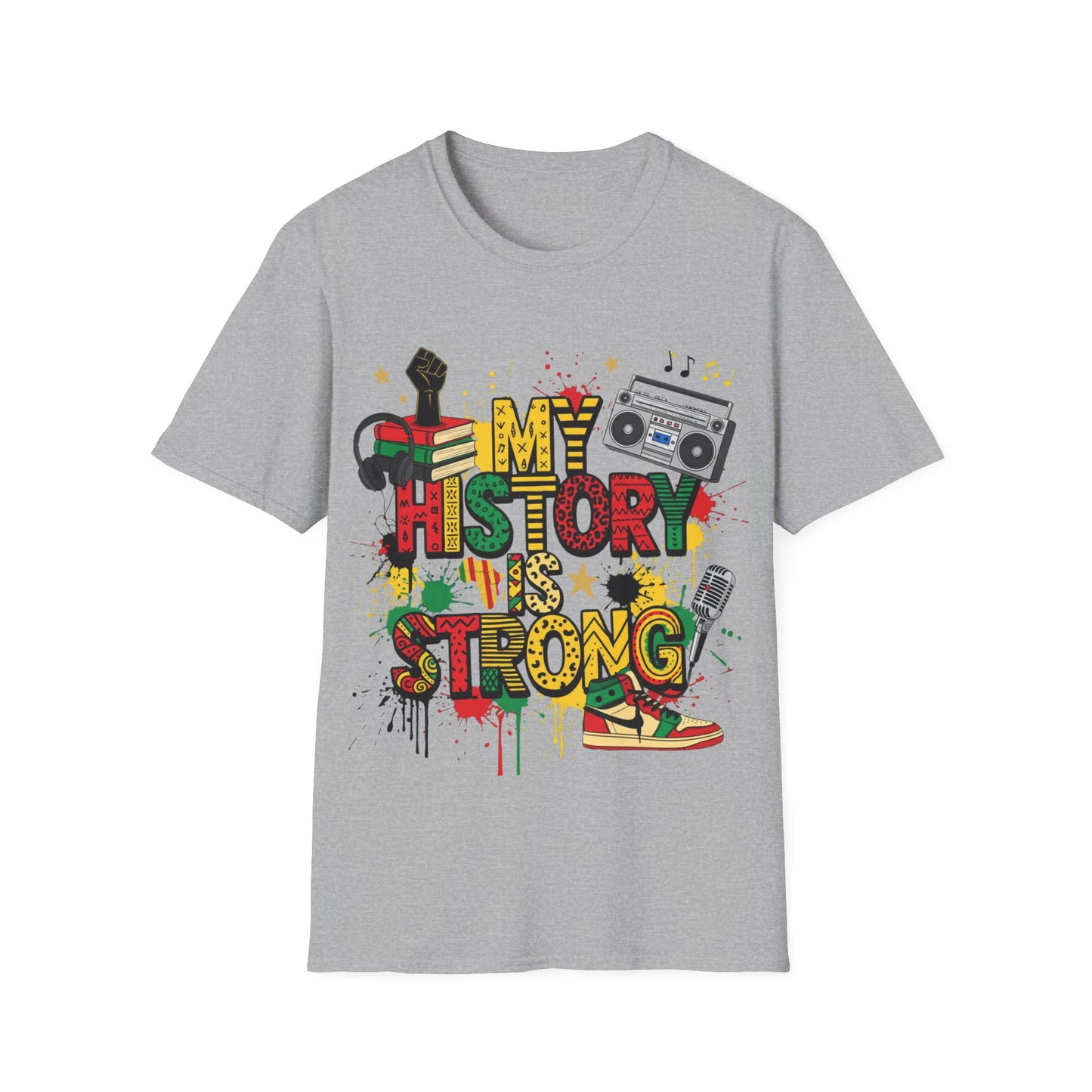 My history is strong Unisex Softstyle T-Shirt