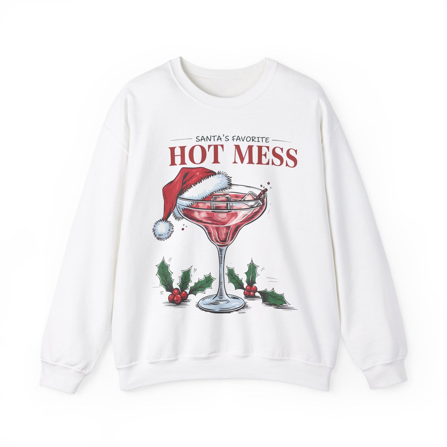 Santa's favorite hot mess Unisex Heavy Blend™ Crewneck Sweatshirt