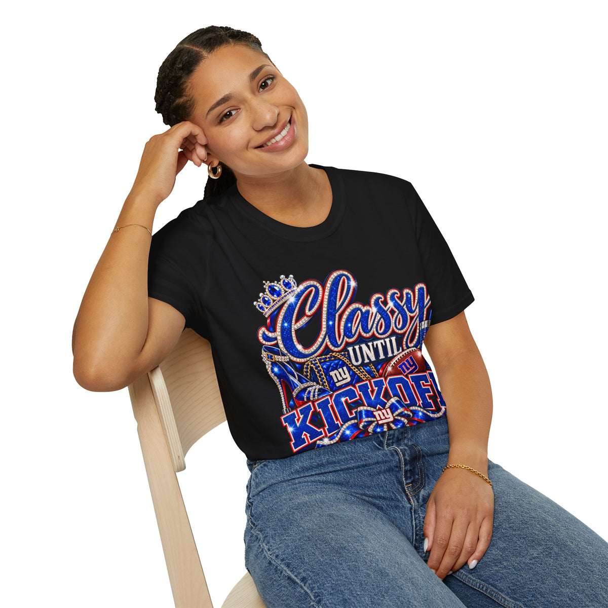 Classy until kickoff 2 Unisex Softstyle T-Shirt