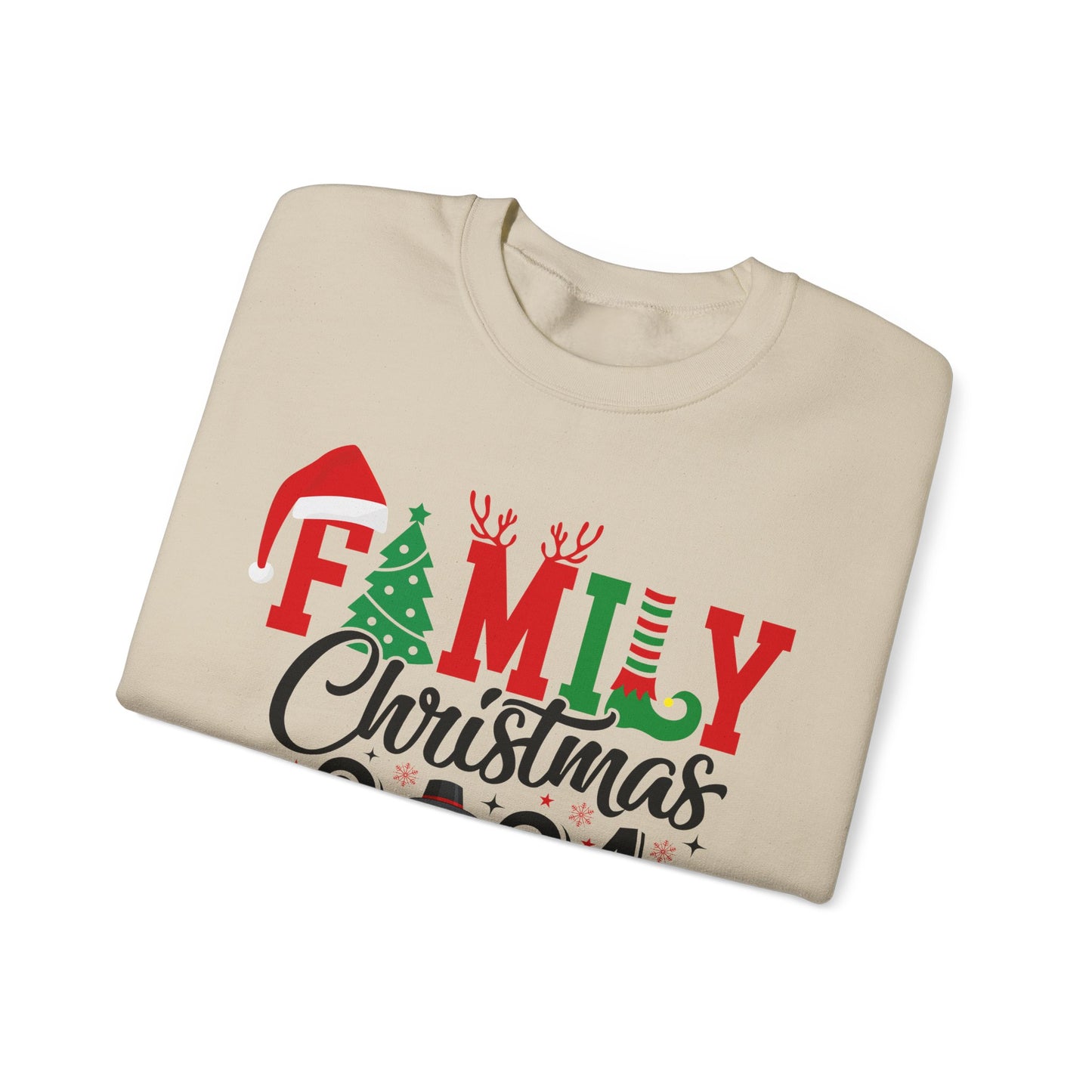 Family Christmas 2024 Unisex Heavy Blend™ Crewneck Sweatshirt