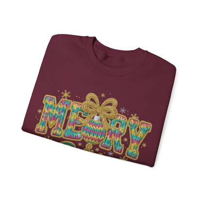 Yarn Merry Christmas Unisex Heavy Blend™ Crewneck Sweatshirt