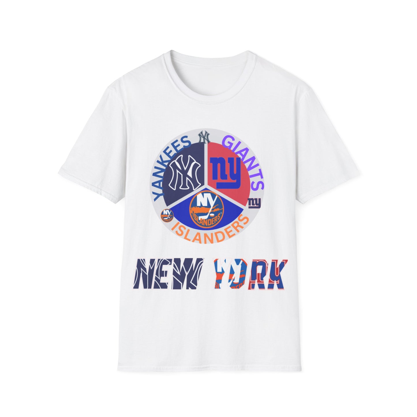 NY sports teams nyy nyi nyg Unisex Softstyle T-Shirt