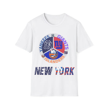NY sports teams nyy nyi nyg Unisex Softstyle T-Shirt