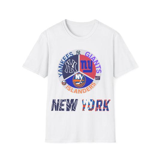 NY sports teams nyy nyi nyg Unisex Softstyle T-Shirt