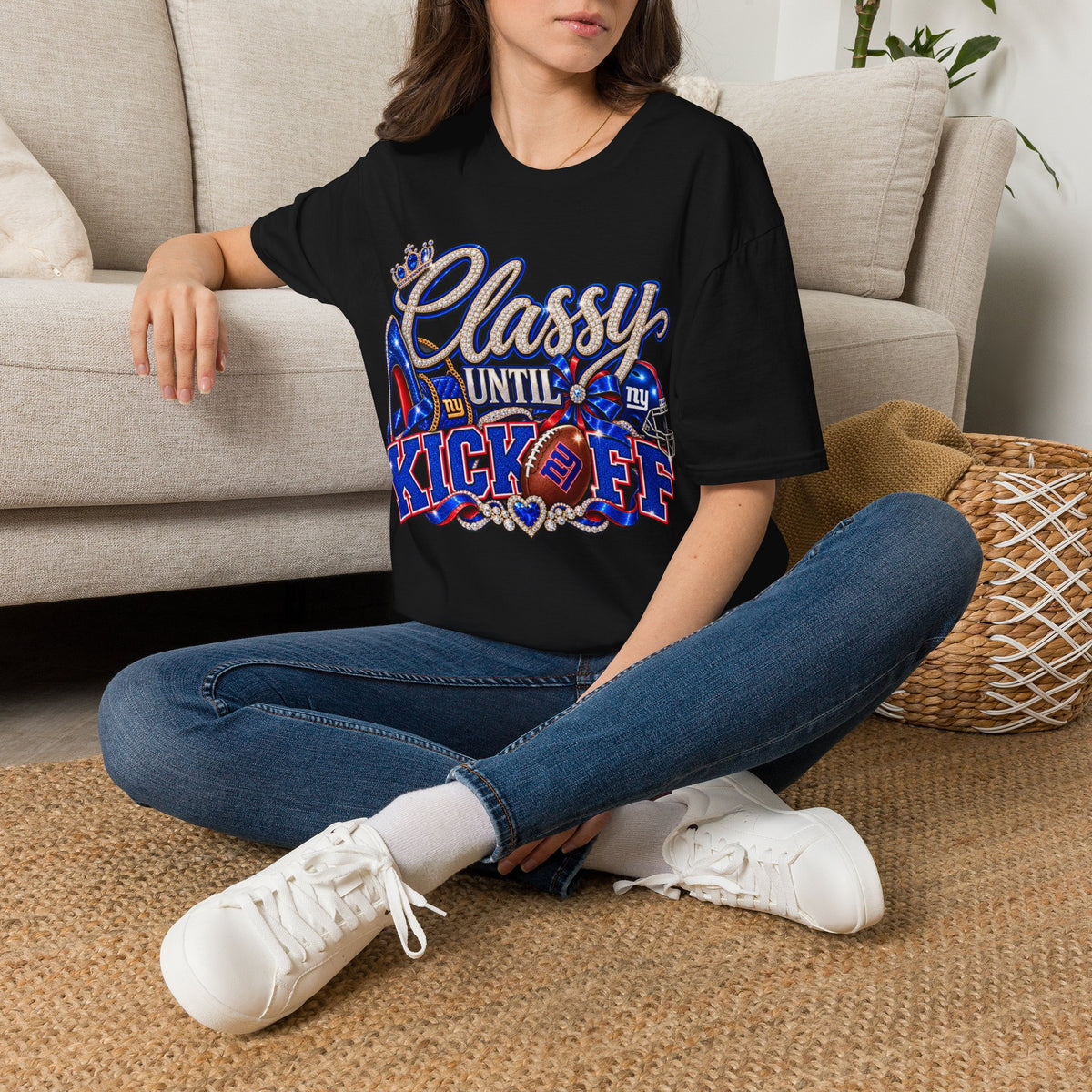 Classy until kickoff, ny Unisex Softstyle T-Shirt