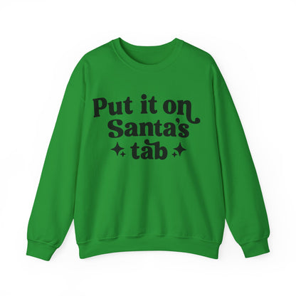 Put it on Sant's Tab Unisex Heavy Blend™ Crewneck Sweatshirt