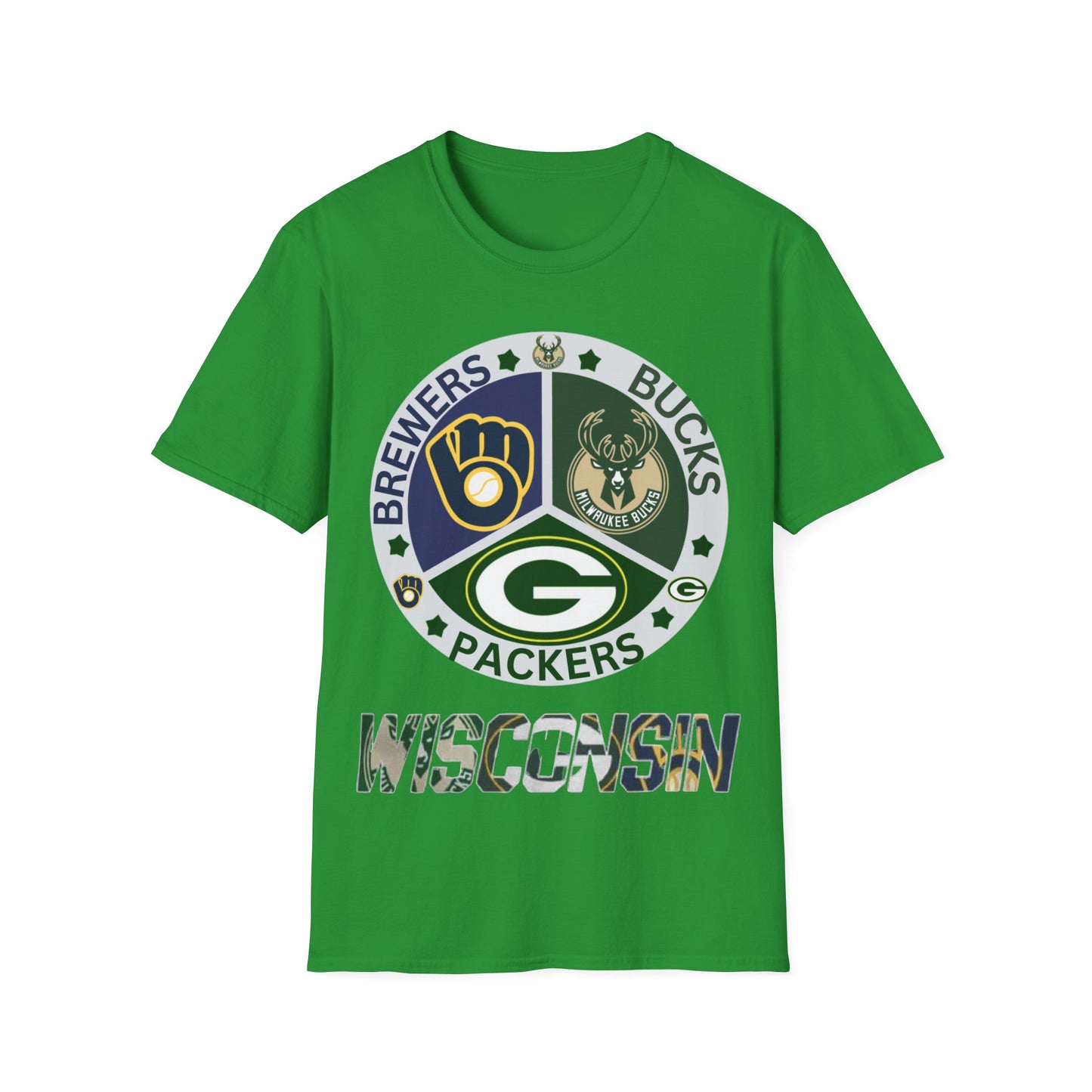 Wisconsin sports teams Unisex Softstyle T-Shirt