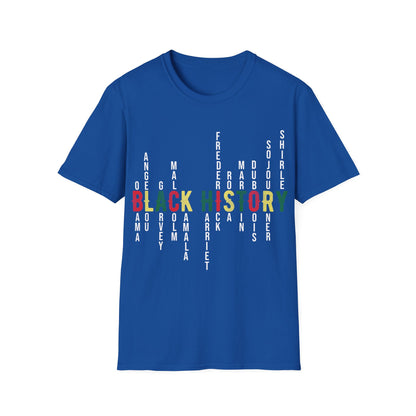 Black history leaders 2 Unisex Softstyle T-Shirt