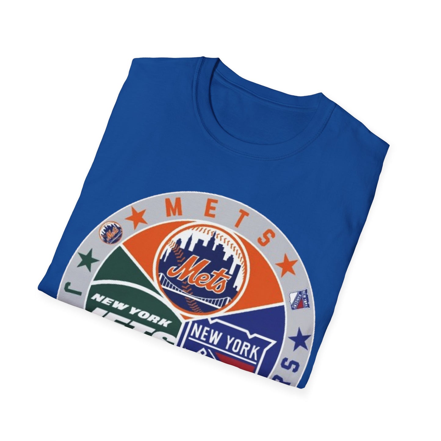 NY sports teams nym nyr nyj Unisex Softstyle T-Shirt