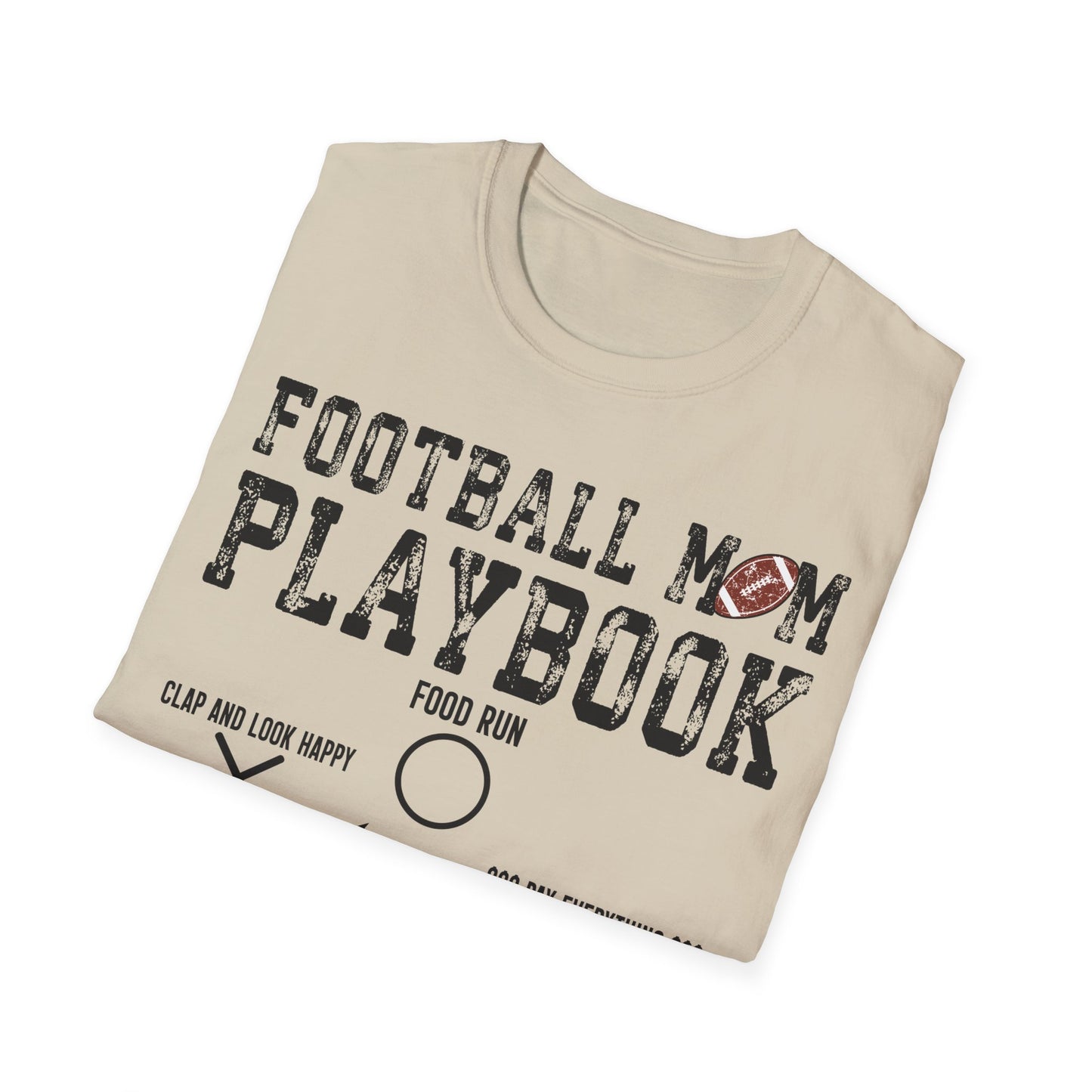 Football mom playbook Unisex Softstyle T-Shirt