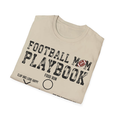 Football mom playbook Unisex Softstyle T-Shirt