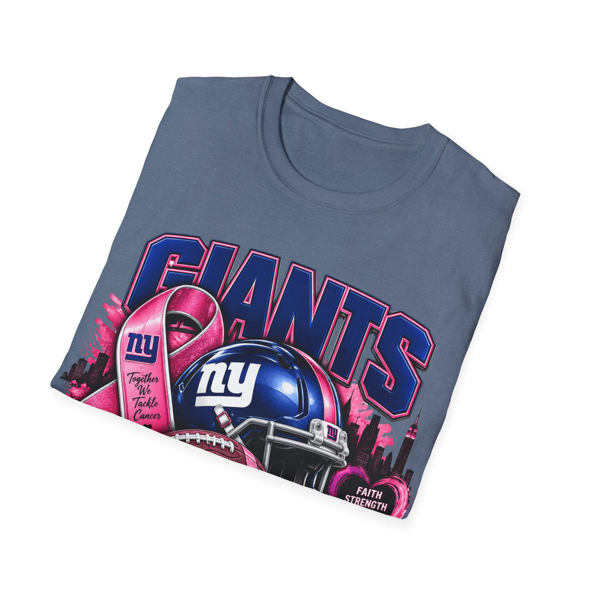 Giants Cancer Awareness Unisex Softstyle T-Shirt