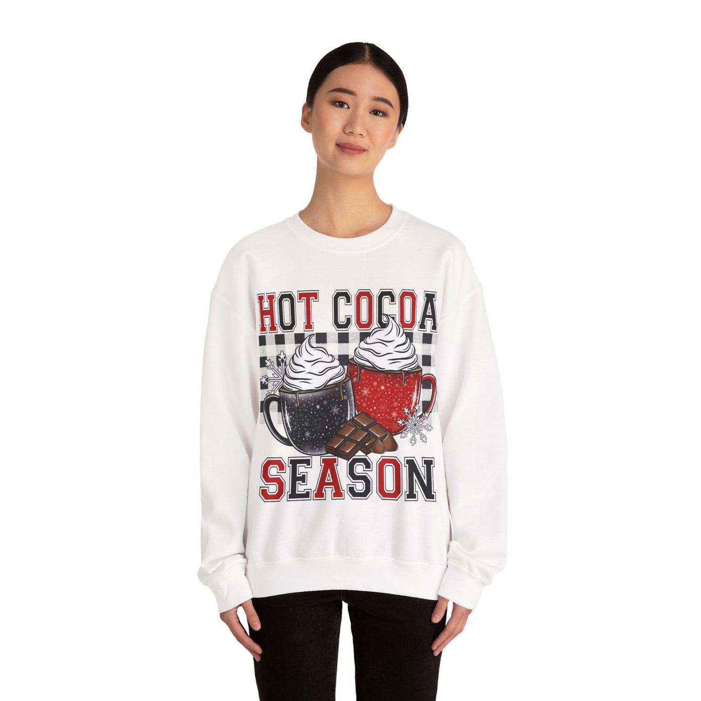Hot Cocoa Season Unisex Heavy Blend™ Crewneck Sweatshirt