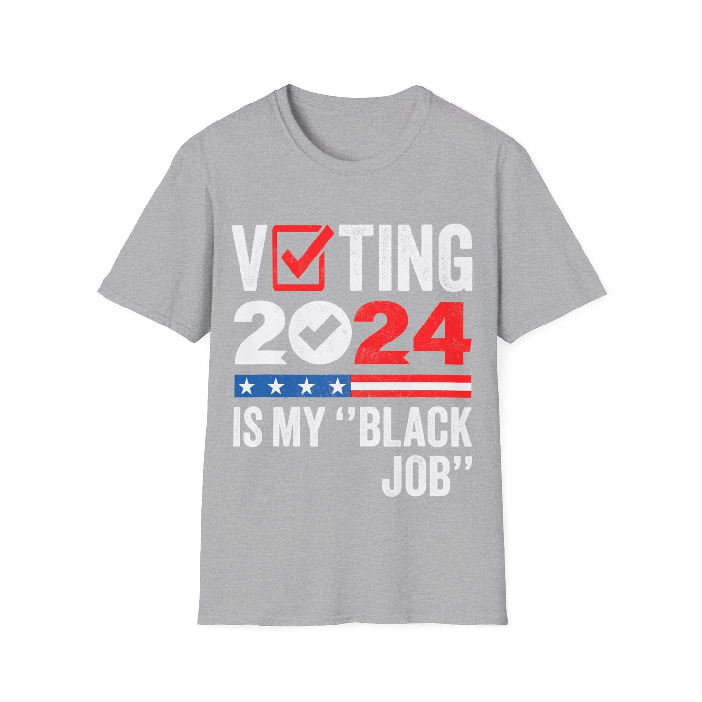 Voting is my black job Unisex Softstyle T-Shirt