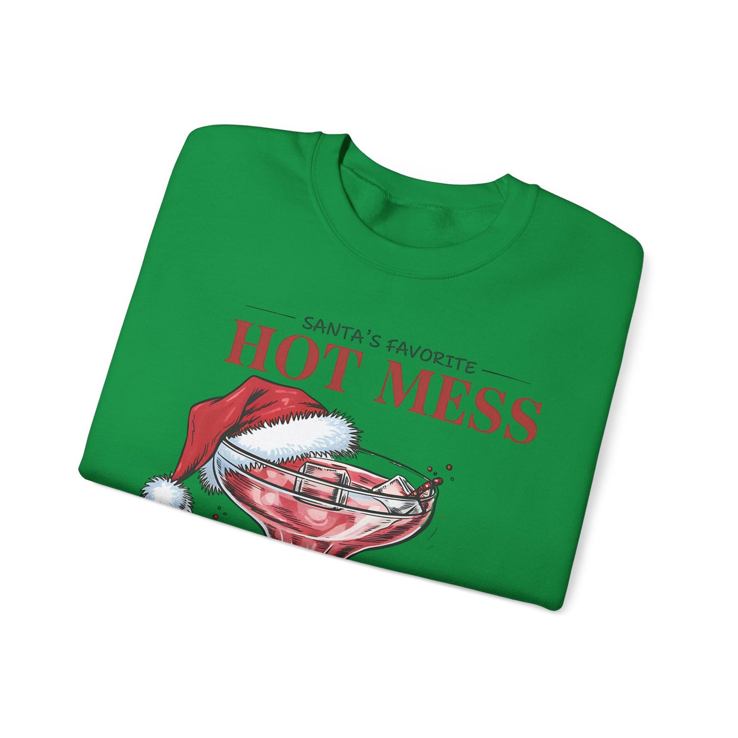 Santa's favorite hot mess Unisex Heavy Blend™ Crewneck Sweatshirt