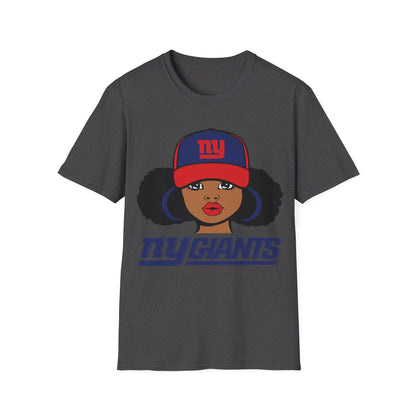 Girl with puffs Unisex Softstyle T-Shirt
