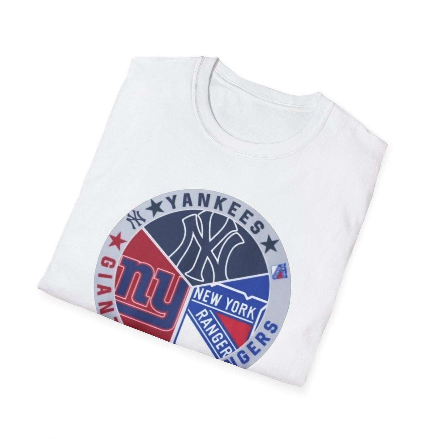 New York sports teams nyy nyg nyr Unisex Softstyle T-Shirt