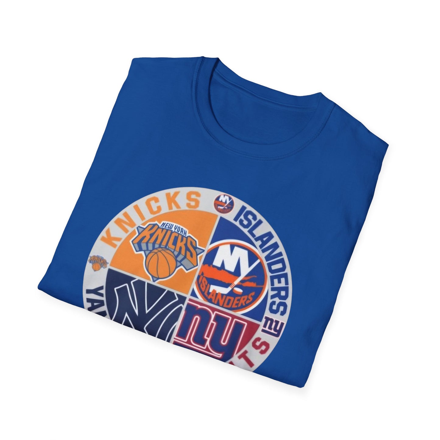 New York sports teams nyk nyi nyg nyy Unisex Softstyle T-Shirt