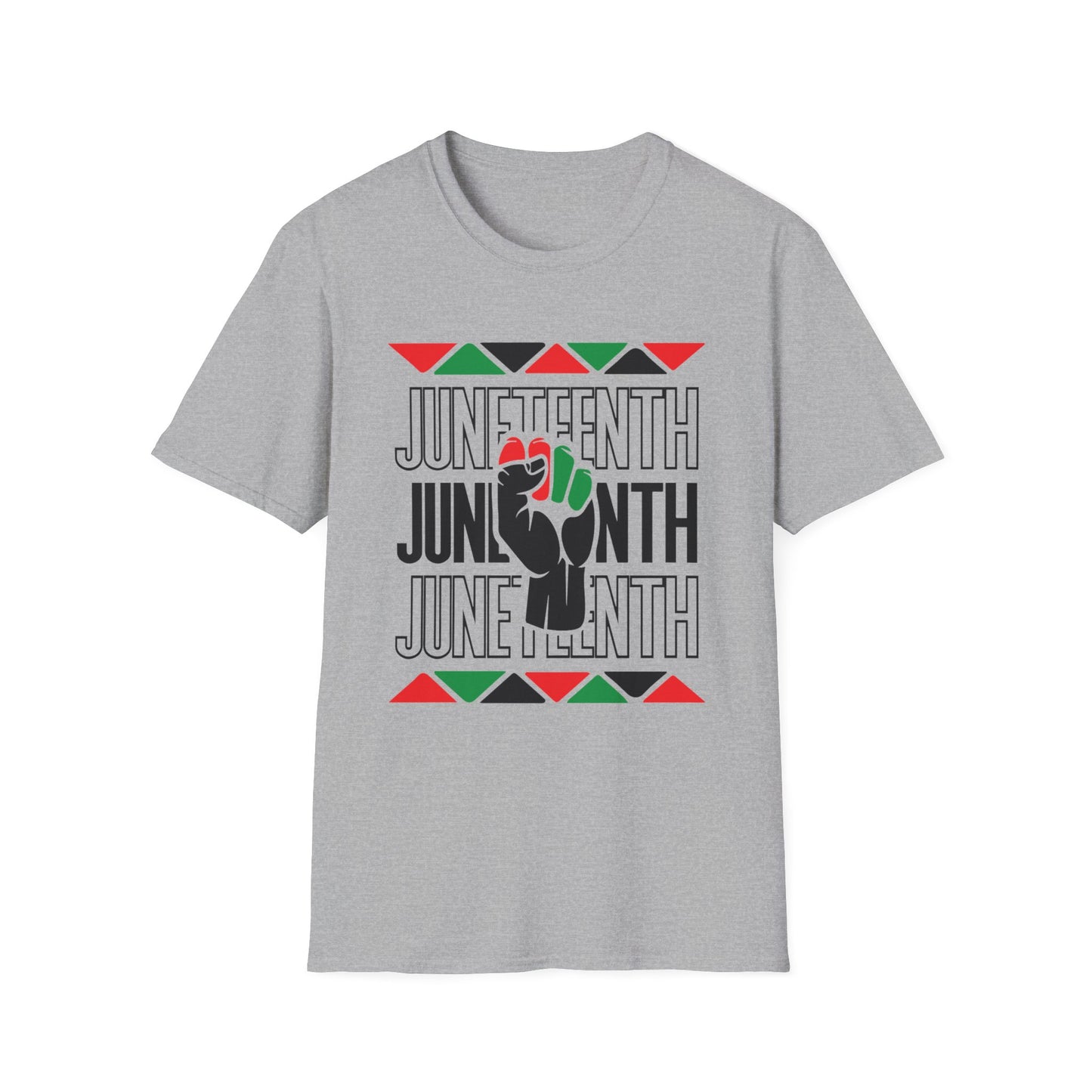 Juneteenth with fist Unisex Softstyle T-Shirt