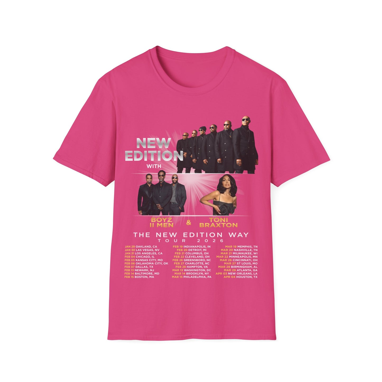 NE Tour 2026 Unisex Softstyle T-Shirt
