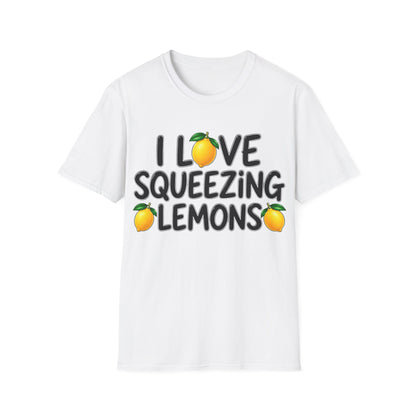 I love squeezing lemons Unisex Softstyle T-Shirt