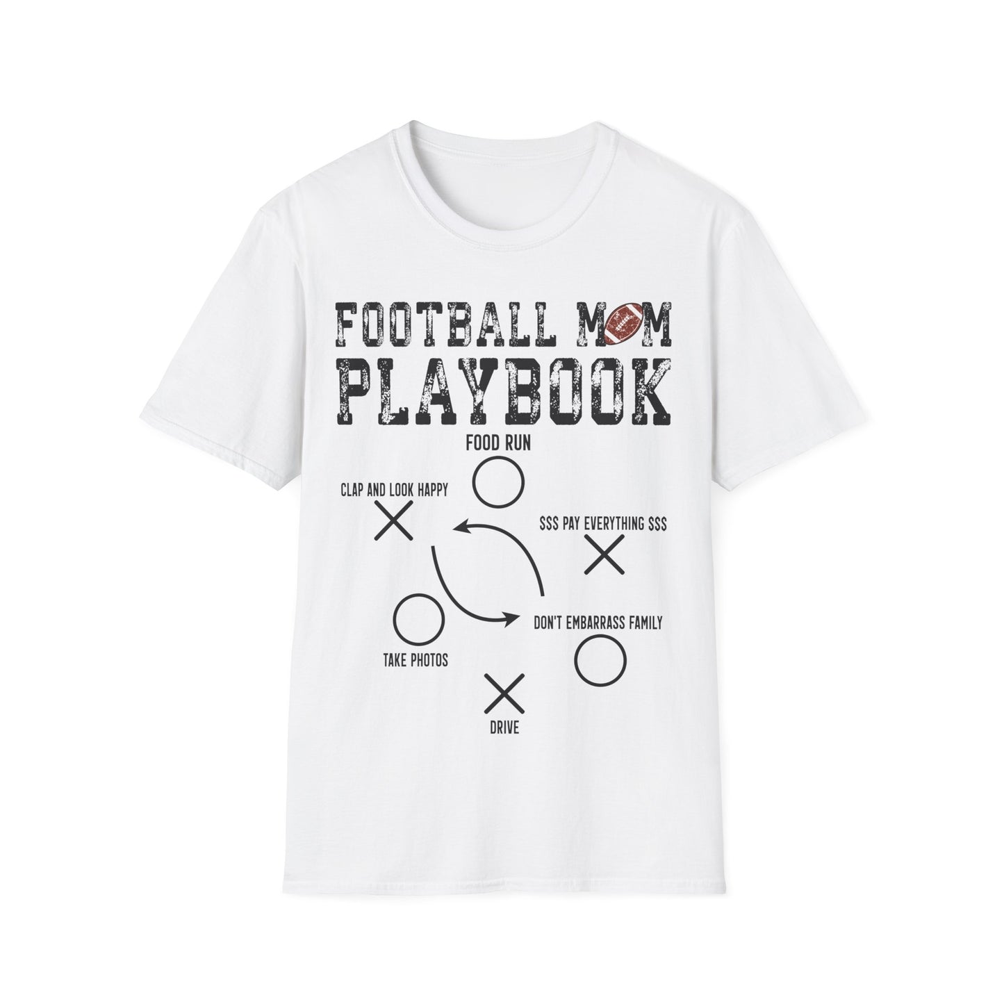Football Mom Playbook Unisex Softstyle T-Shirt