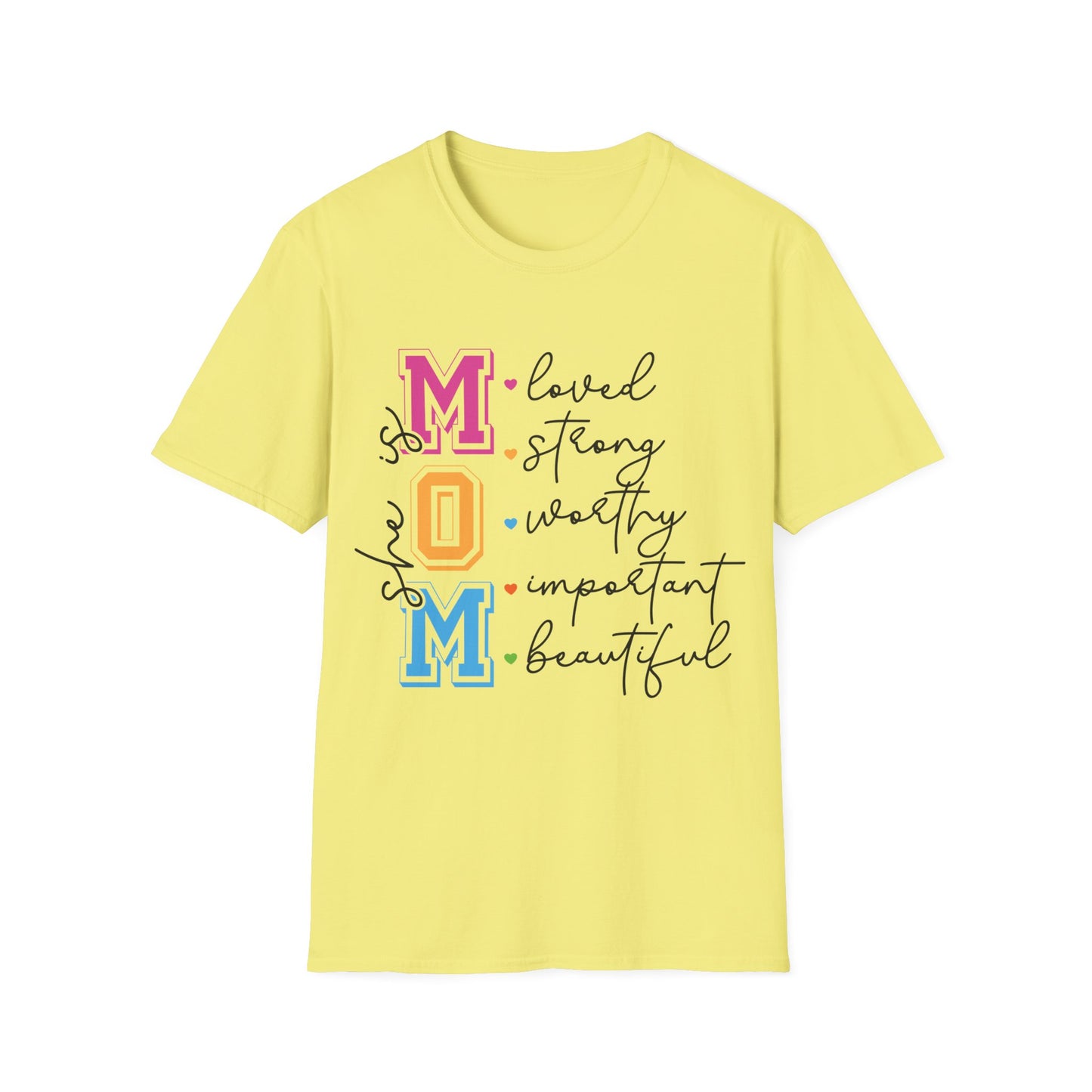 She is MOM Unisex Softstyle T-Shirt