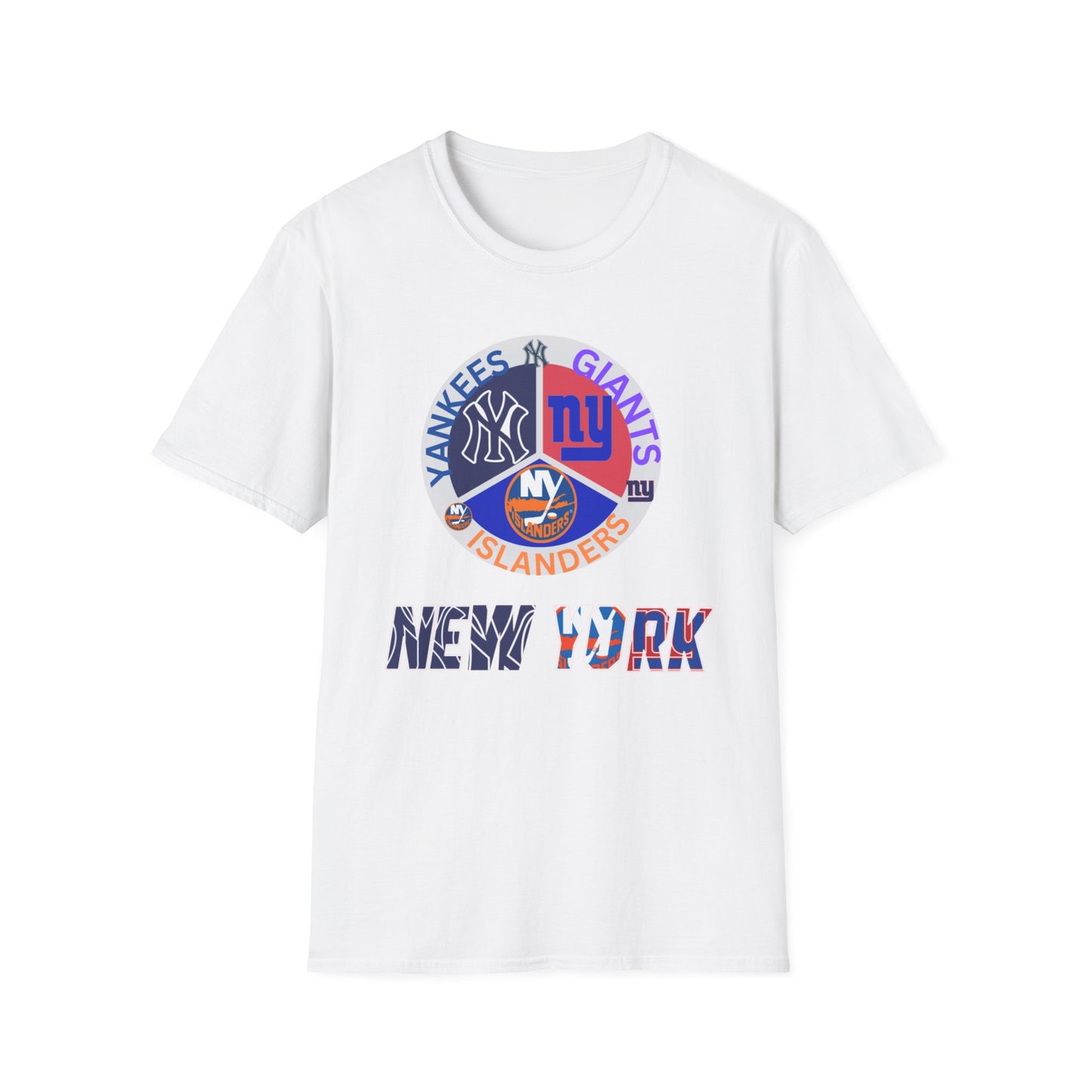 NY sports teams nyy nyg nyi Unisex Softstyle T-Shirt