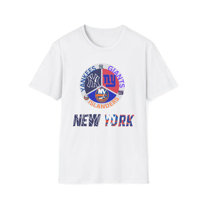 NY sports teams nyy nyg nyi Unisex Softstyle T-Shirt