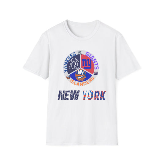 NY sports teams nyy nyg nyi Unisex Softstyle T-Shirt