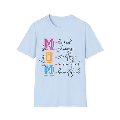 She is MOM Unisex Softstyle T-Shirt
