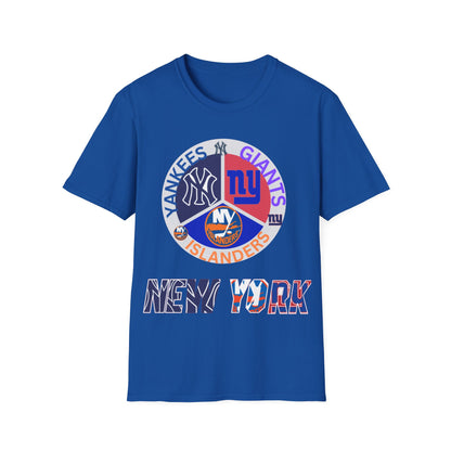 NY sports teams nyy nyi nyg Unisex Softstyle T-Shirt