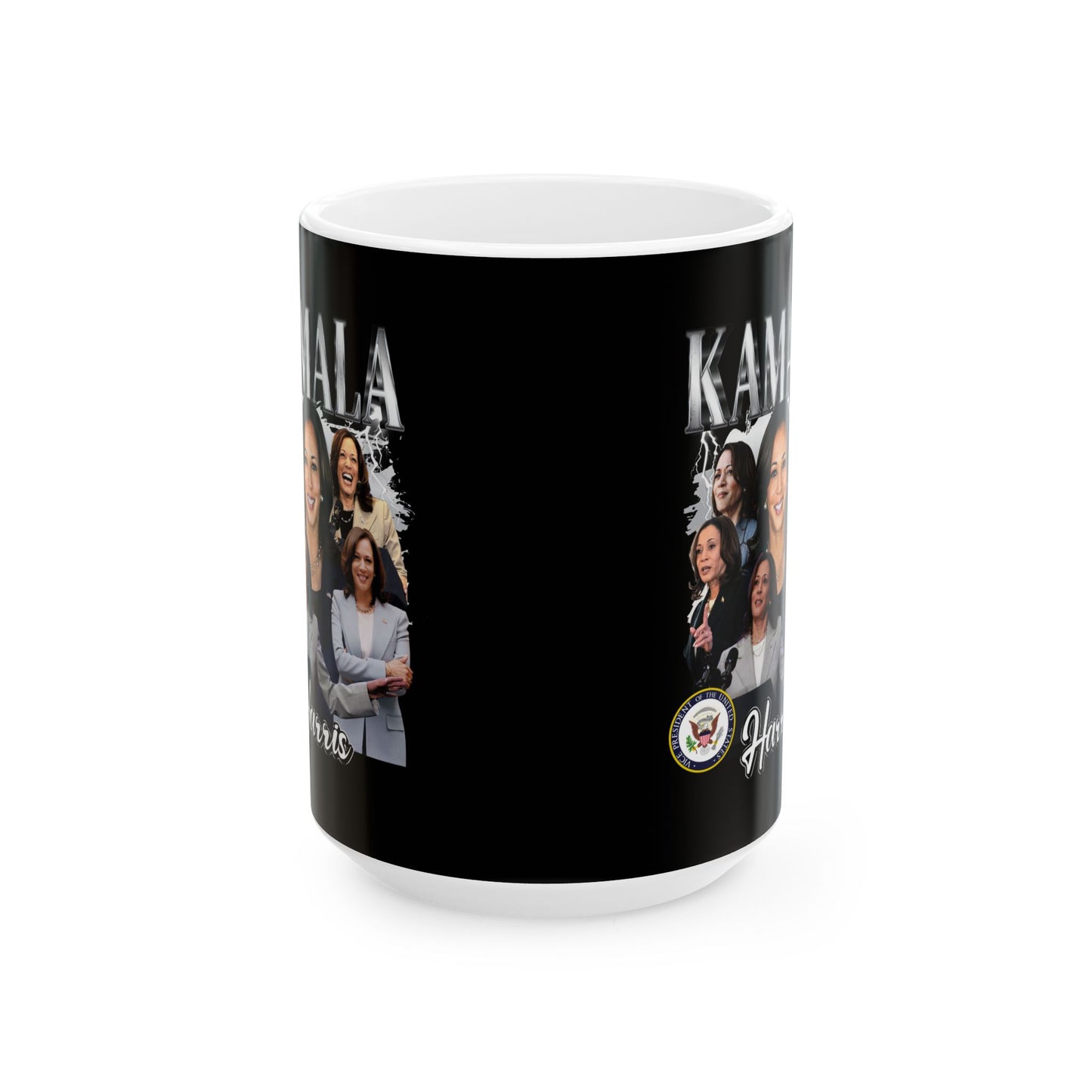 Kamala Collage Ceramic Mug, (11oz, 15oz)