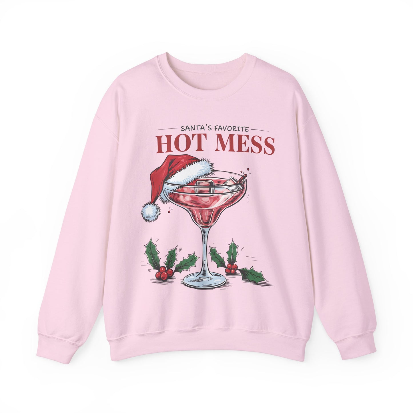 Santa's favorite hot mess Unisex Heavy Blend™ Crewneck Sweatshirt