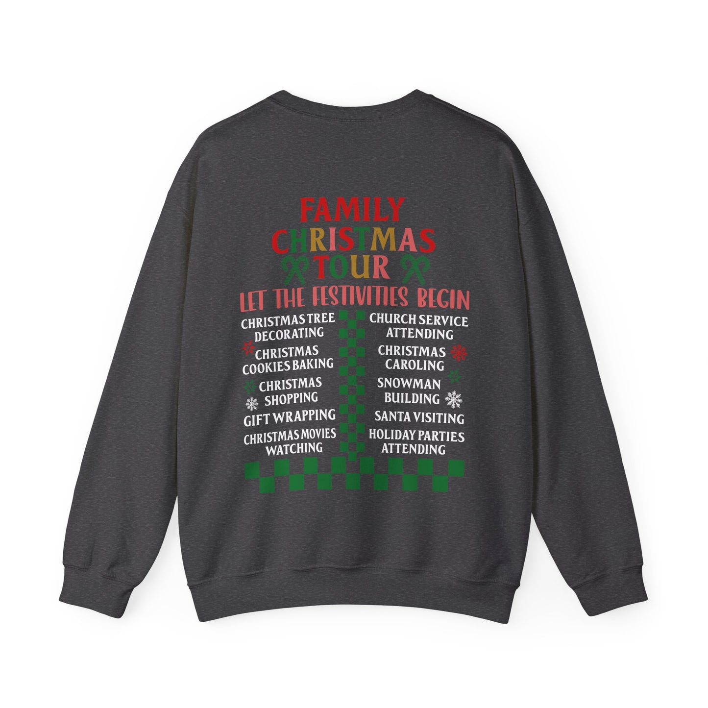 Family Christmas Tour 2024 Unisex Heavy Blend™ Crewneck Sweatshirt