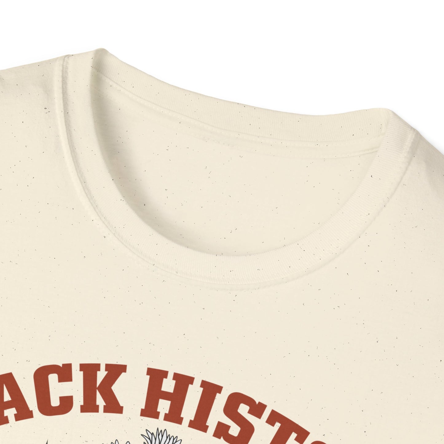 Black History book stack Unisex Softstyle T-Shirt