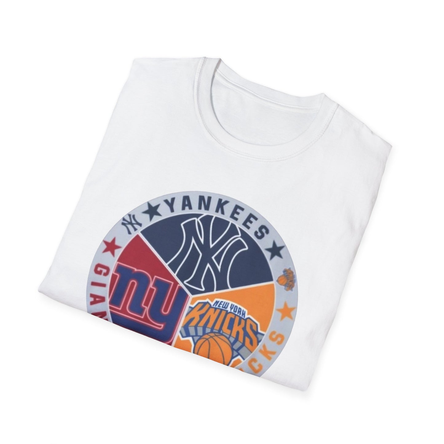 New York sports teams nyy nyr nyg Unisex Softstyle T-Shirt