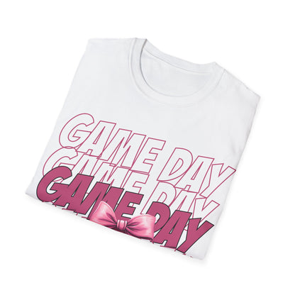 Game day, pink Unisex Softstyle T-Shirt
