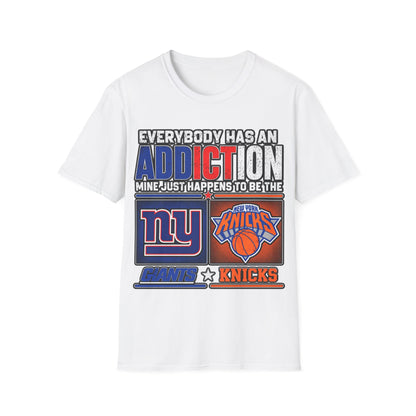 Everybody has an addiction, nyg, nyk Unisex Softstyle T-Shirt