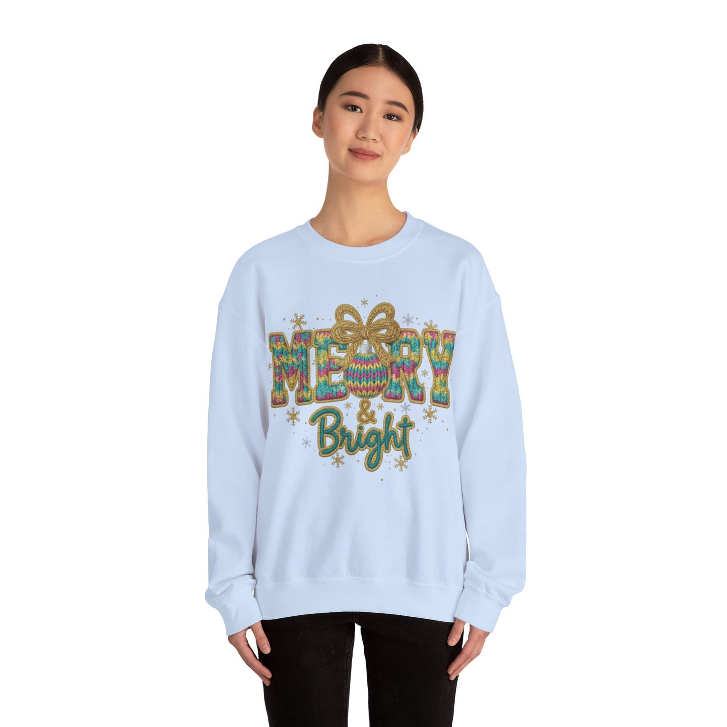 Yarn Merry Christmas Unisex Heavy Blend™ Crewneck Sweatshirt