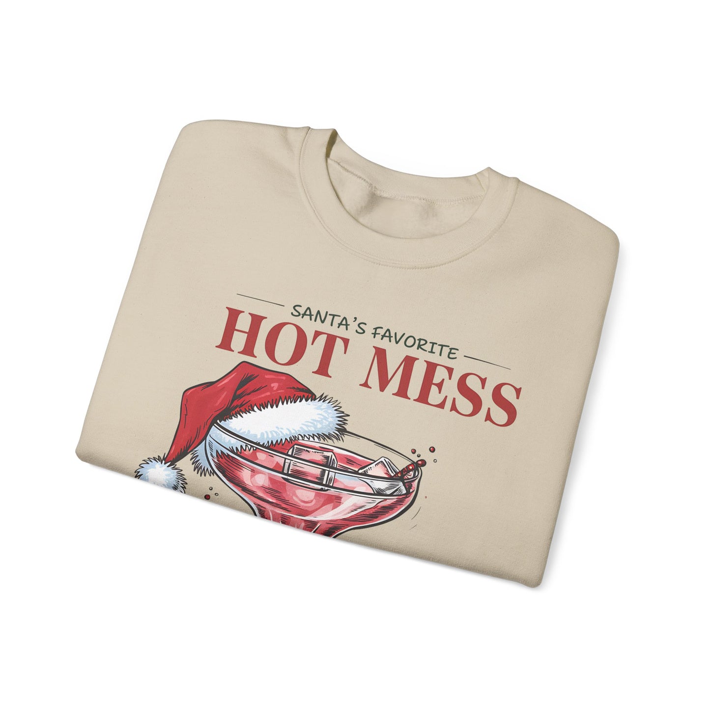 Santa's favorite hot mess Unisex Heavy Blend™ Crewneck Sweatshirt