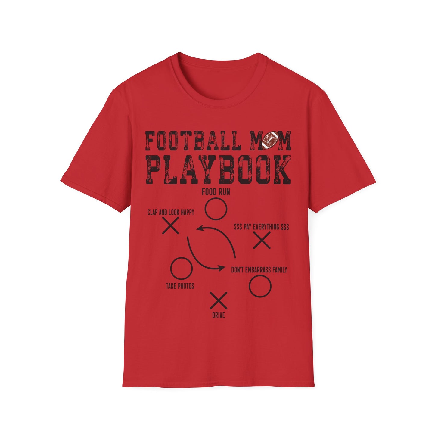 Football Mom Playbook Unisex Softstyle T-Shirt