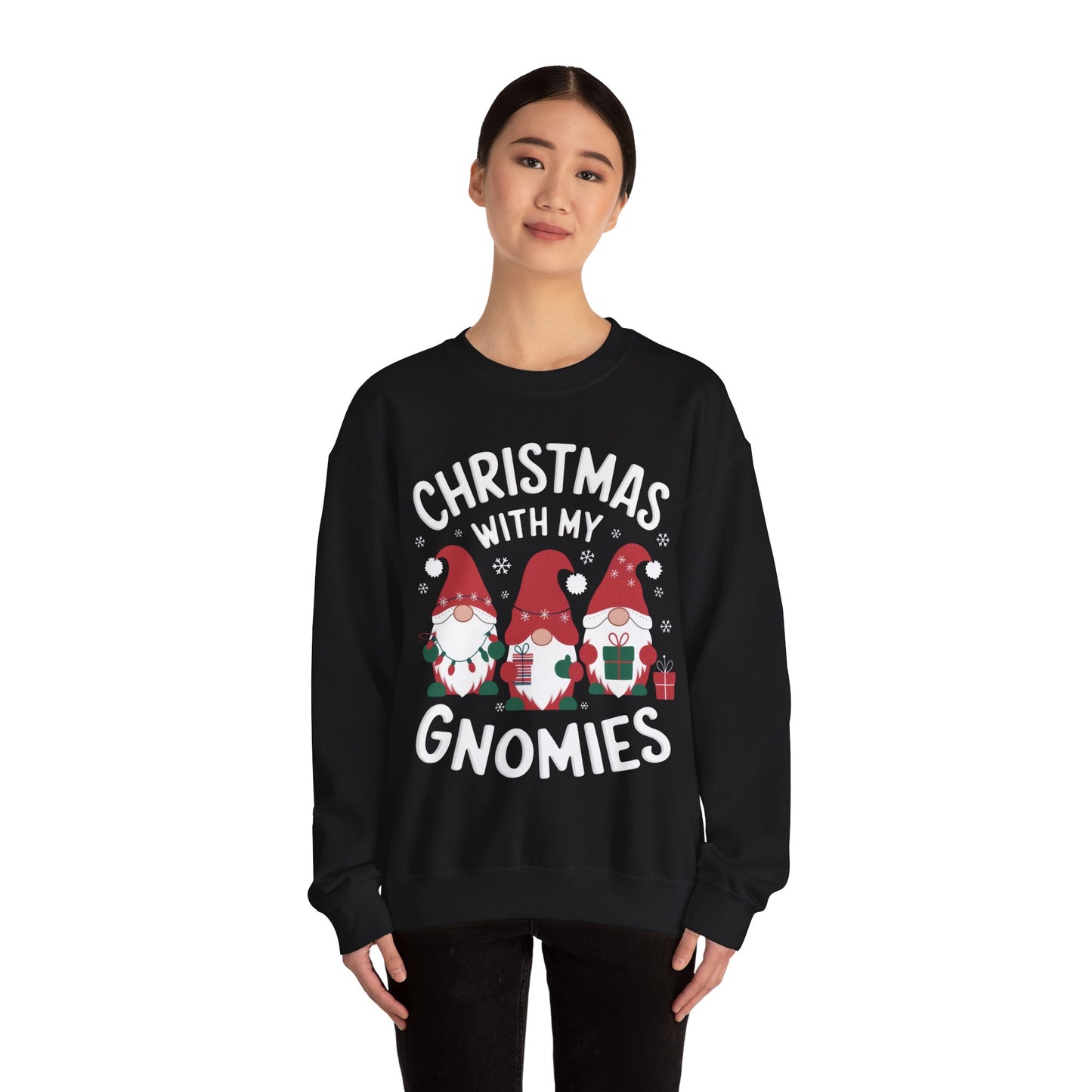 Christmas with my Gnomies Unisex Heavy Blend™ Crewneck Sweatshirt