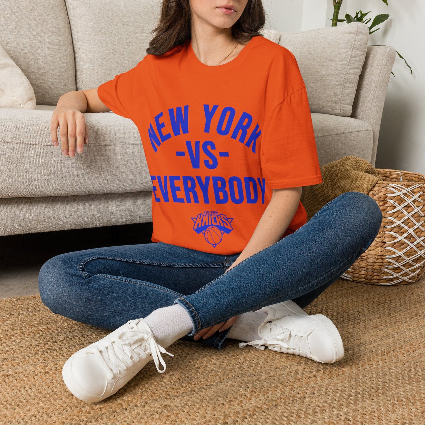 New York vs Everybody Blue Unisex Softstyle T-Shirt