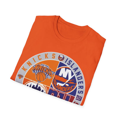 NY sports teams nyk nyi nyg nym Unisex Softstyle T-Shirt